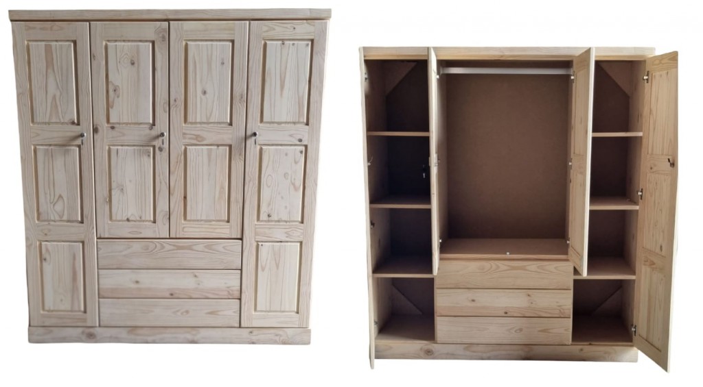 4 DOOR 3 DRAWER ROBE